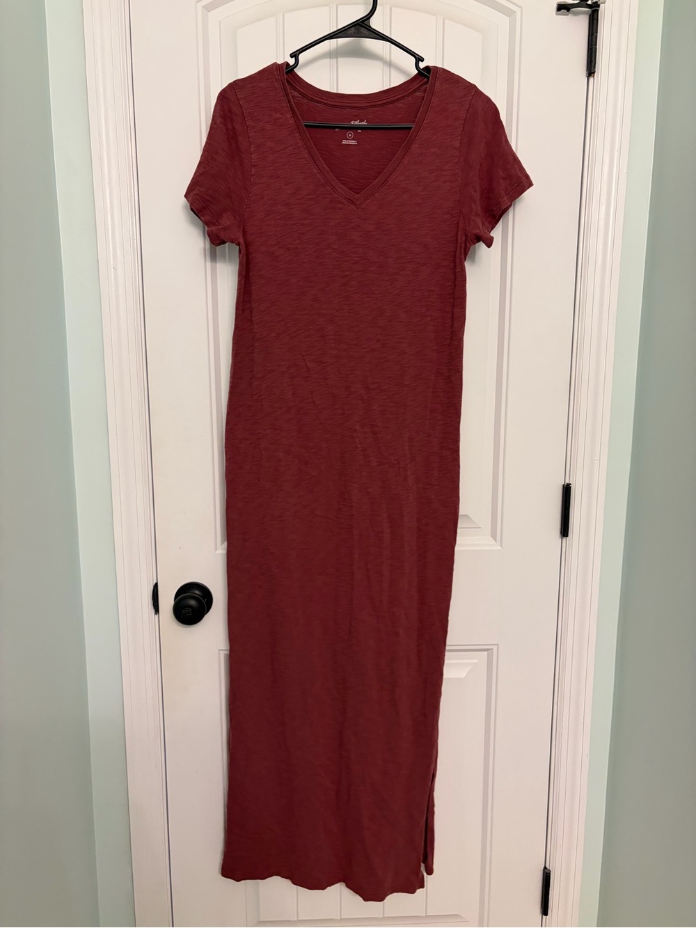 Universal Thread V-Neck Short Sleeve Maxi Dress - Burgundy - Picture 1 of 6